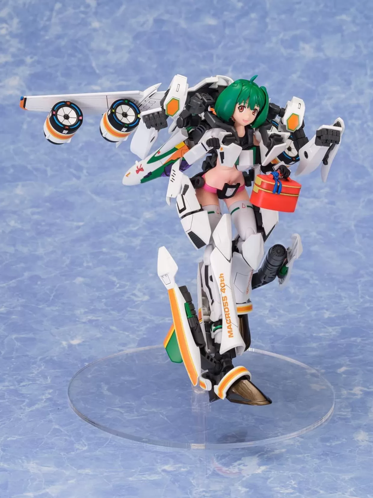 New Aoshima Acks V.F.G. Macross Frontier Vf-25F Messiah Ranka Lee Macross 40Th Anniversary Plastic Model