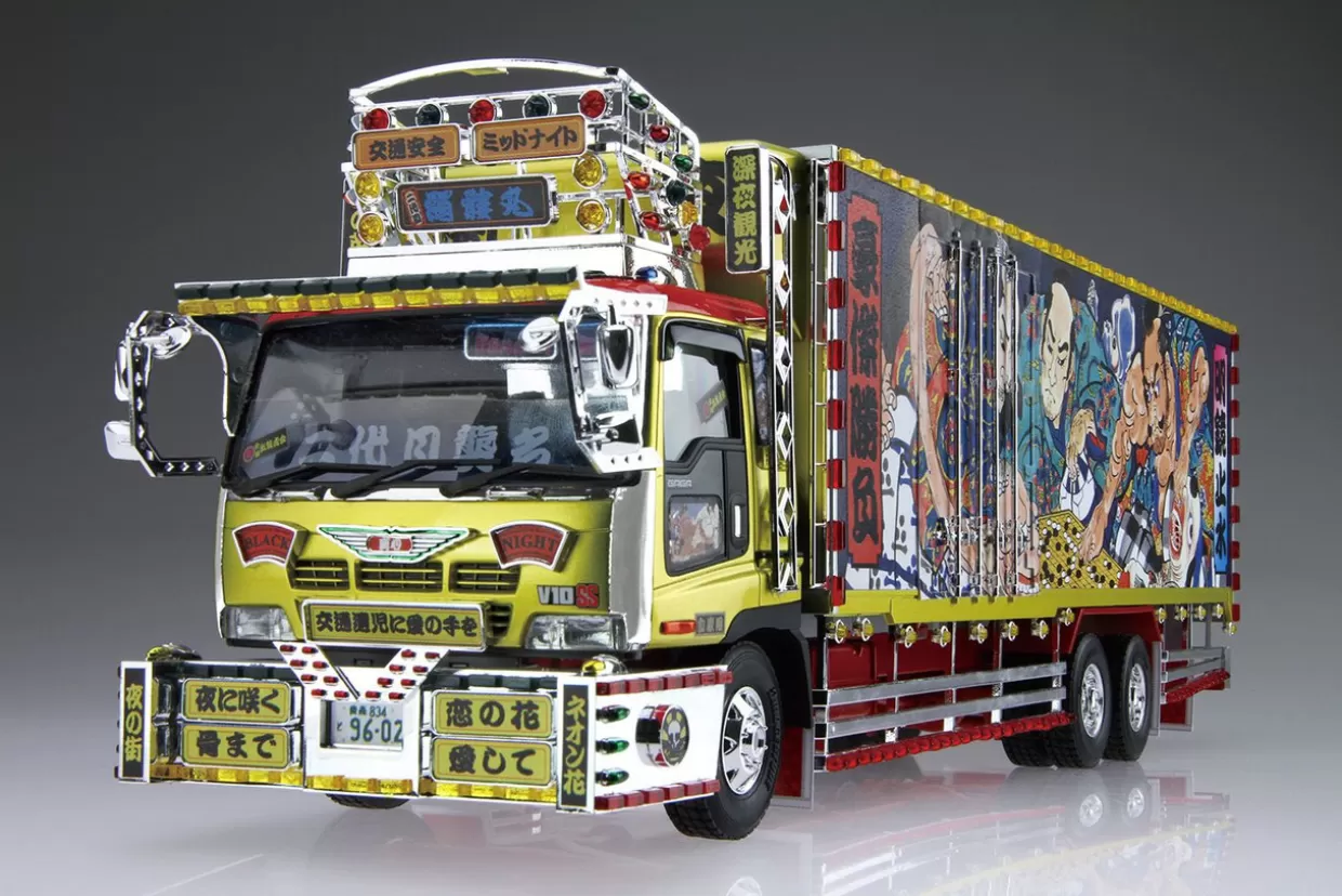 Shop Aoshima Decoration Truck 1/32 Nidaime Dokuromaru Plastic Model