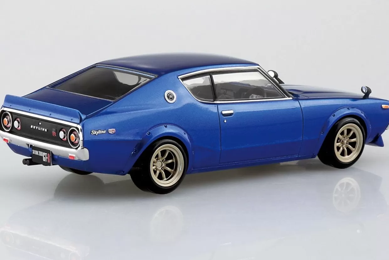 Fashion Aoshima The Snap Kit 1/32 Nissan C110 Skyline Gt-R Custom (Metallic Blue) Plastic Model