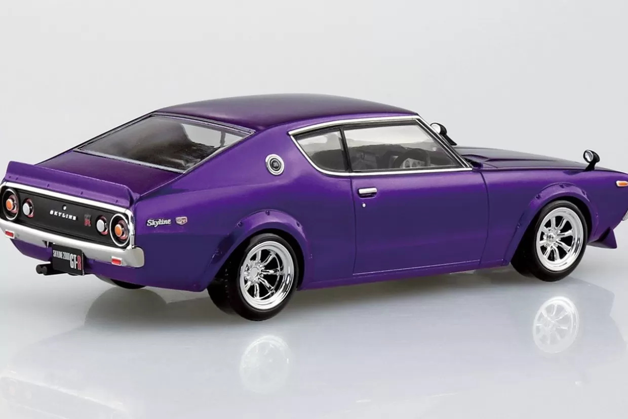 Flash Sale Aoshima The Snap Kit 1/32 Nissan C110 Skyline Gt-R Custom (Metallic Purple) Plastic Model