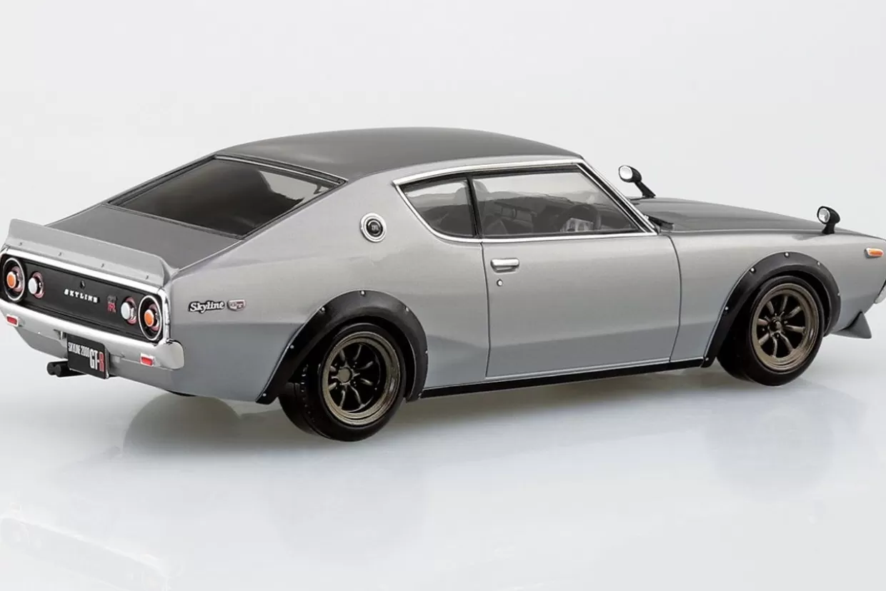 Outlet Aoshima The Snap Kit 1/32 Nissan C110 Skyline Gt-R Custom (Silver) Plastic Model