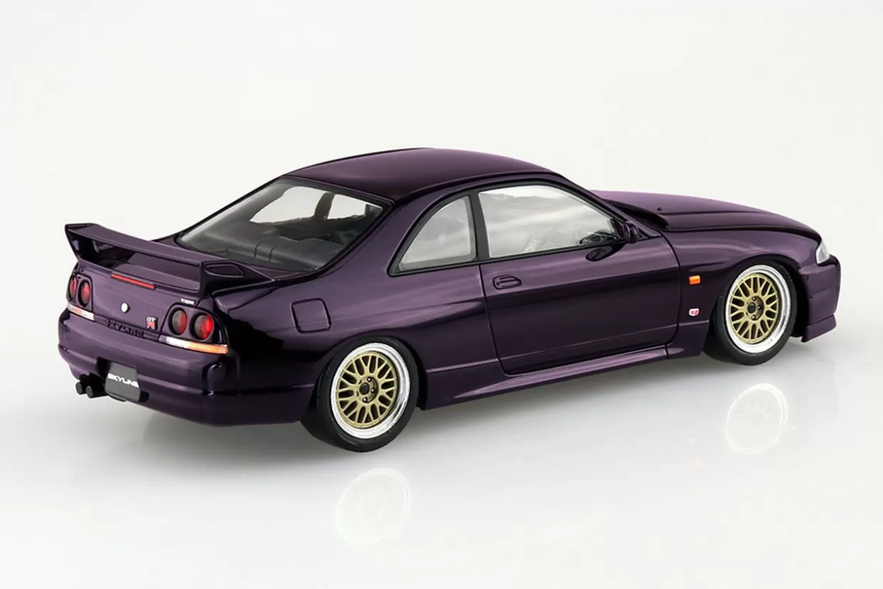 Cheap Aoshima The Snap Kit 1/32 Nissan R33 Skyline Gt-R Custom Wheel (Midnight Purple) Plastic Model