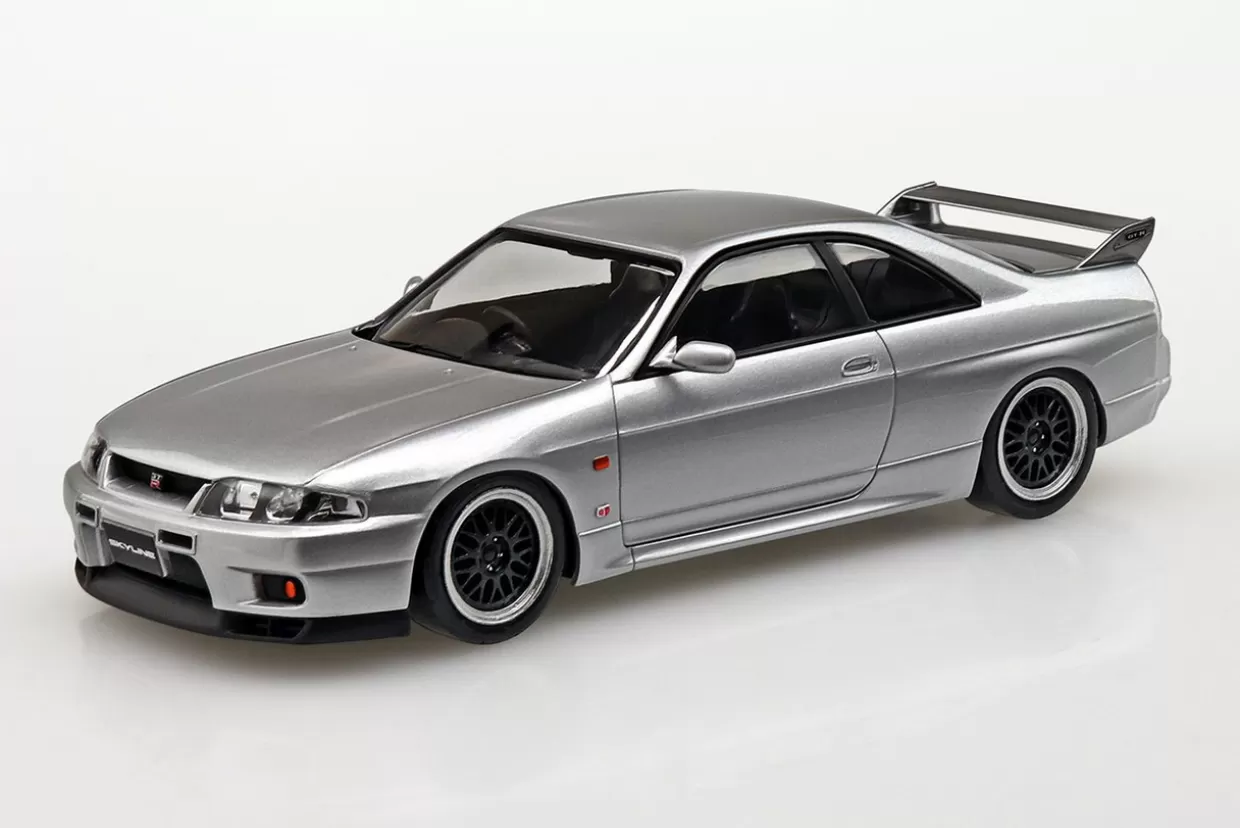 Cheap Aoshima The Snap Kit 1/32 Nissan R33 Skyline Gt-R Custom Wheel (Sonic Silver) Plastic Model