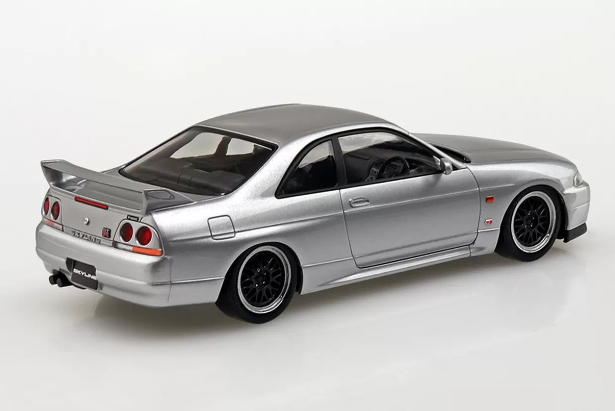 Cheap Aoshima The Snap Kit 1/32 Nissan R33 Skyline Gt-R Custom Wheel (Sonic Silver) Plastic Model