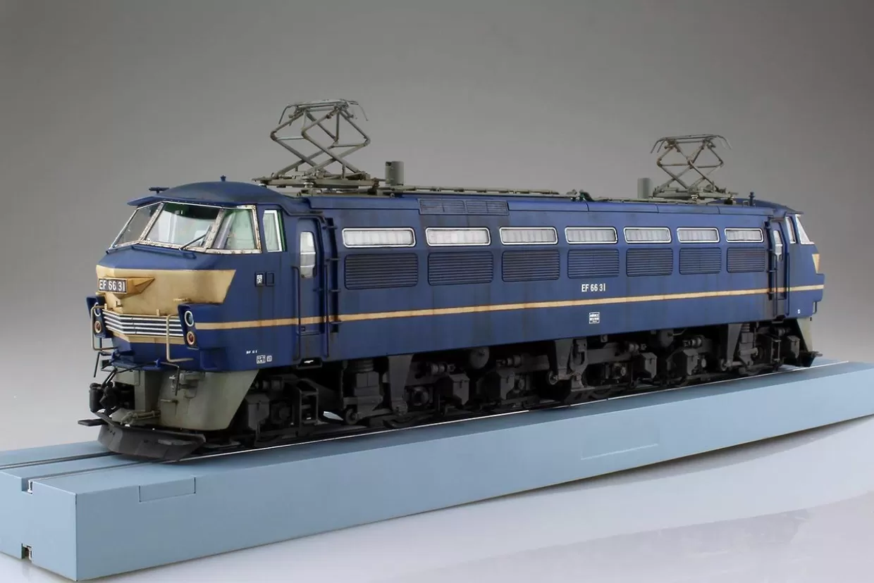Store Aoshima Train Museum Oj 1/45 Series Locomotive Ef66 Later Ver. Plastic Model
