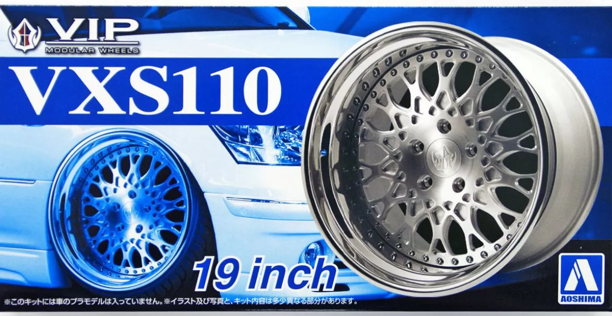 Flash Sale Aoshima Tuned Parts 1/24 Vip Modular Vsx110 19Inch Tire & Wheel Set
