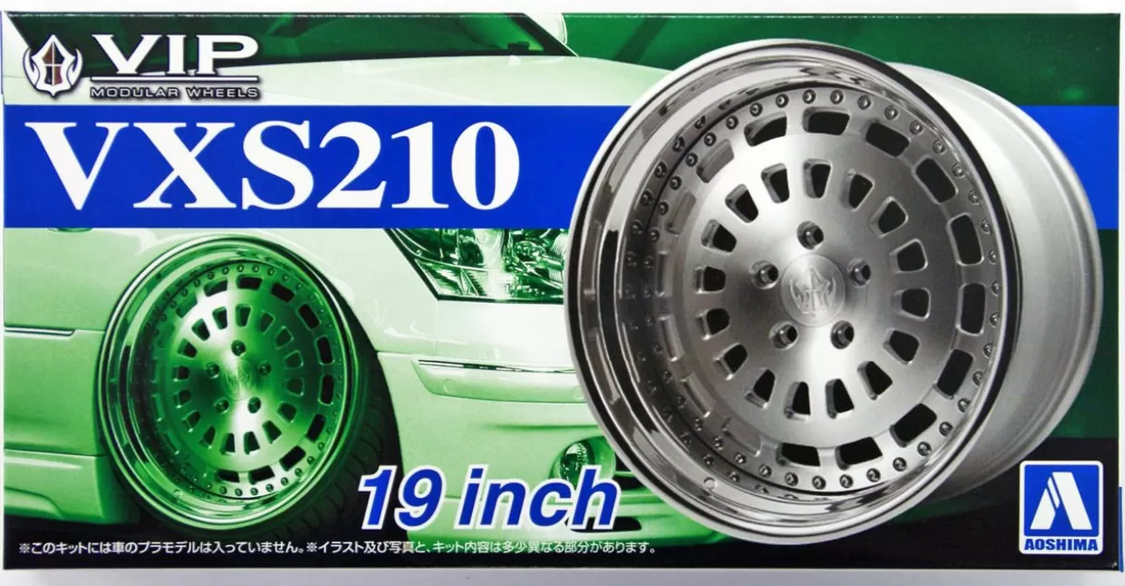 Store Aoshima Tuned Parts 1/24 Vip Modular Vsx210 19Inch Tire & Wheel Set