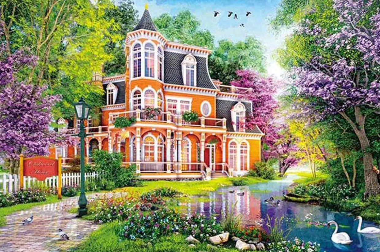 Online Appleone 1000-864 Jigsaw Puzzle Welcome To The Oakwood House By Dominic Davison (1000 Pieces)