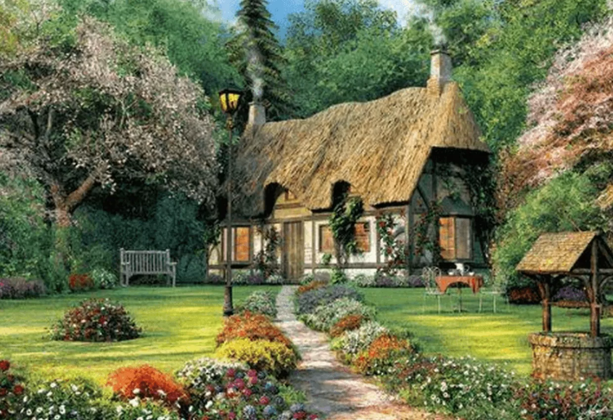 Outlet Appleone Jigsaw Puzzle 300-290 Dominic Davison Chimney Cottage (300 Pieces)