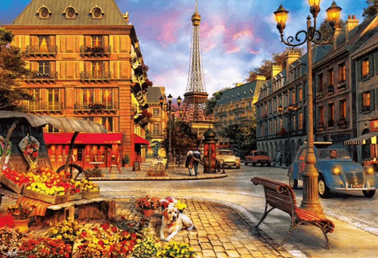 Best Appleone Jigsaw Puzzle 300-316 Dominic Davison Lamp Light In Paris (300 Pieces)