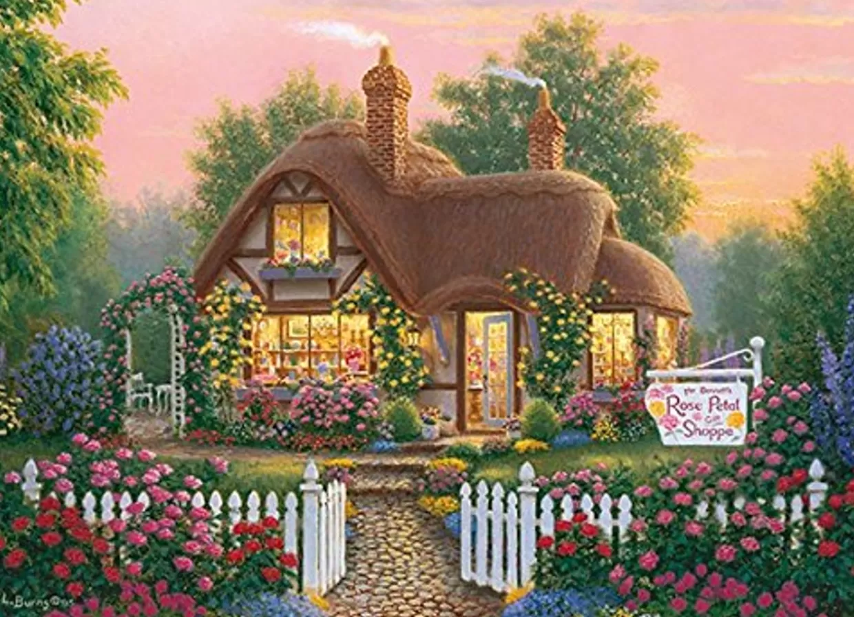Online Appleone Jigsaw Puzzle 500-251 Richard Bums Rose Petol Shoppe (500 Pieces)