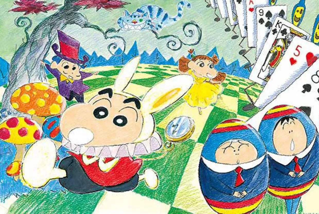 Outlet Appleone Ky1473Rx Jigsaw Puzzle Crayon Shin-Chan Alice In Wonderland (300 Pieces)
