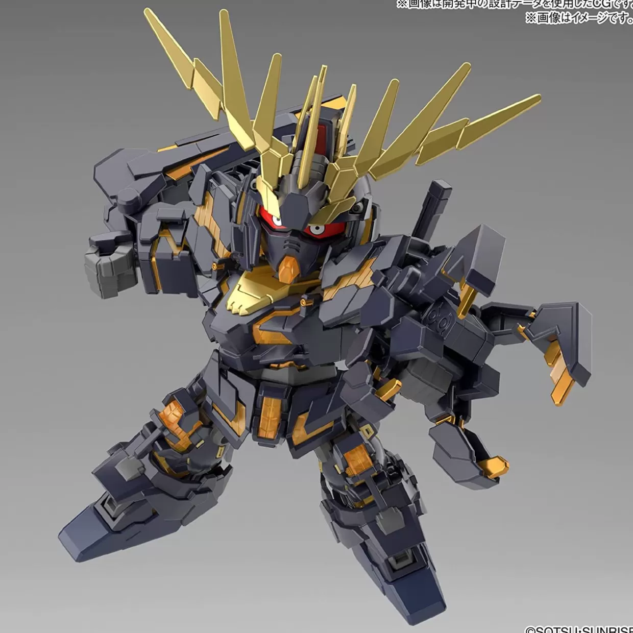 Fashion Bandai Sd Gundam Cross Silhouette Unicorn Gundam 02 Banshee (Destroy Mode) & Banshee Norn Parts Set Plastic Model