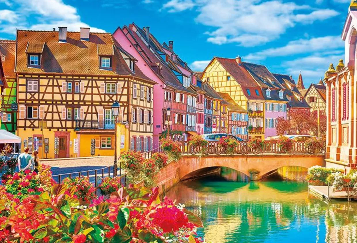 Sale Beverly 51-284 Jigsaw Puzzle Blooming Streets Of Colmar In France (1000 Pieces)