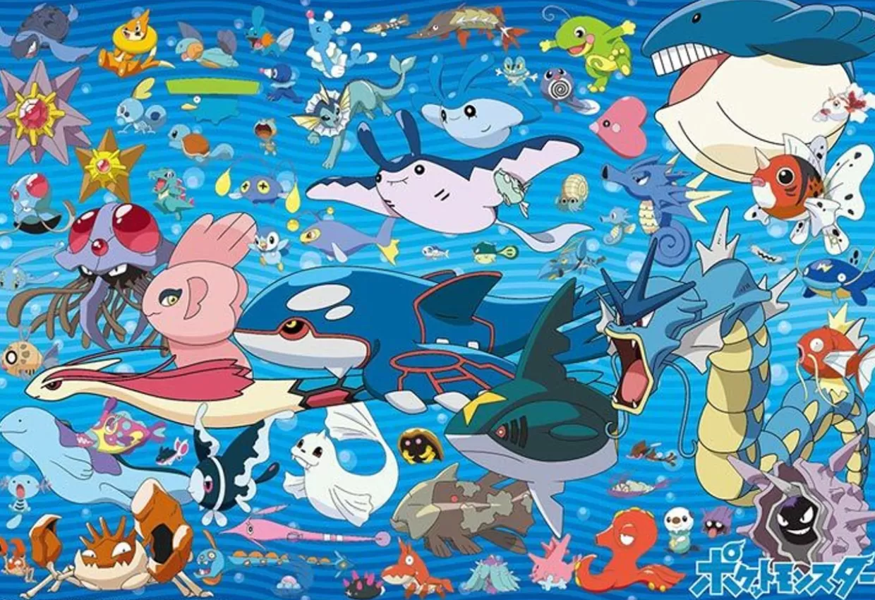 Cheap Beverly 100-023 Jigsaw Puzzle Pokemon ~ Water Type Edition ~ (100 L-Pieces)