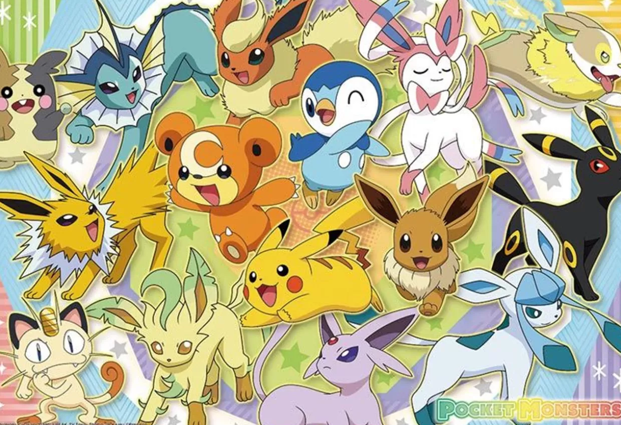Cheap Beverly 100-031 Jigsaw Puzzle Pokemon Colorful Friends (100 L-Pieces)