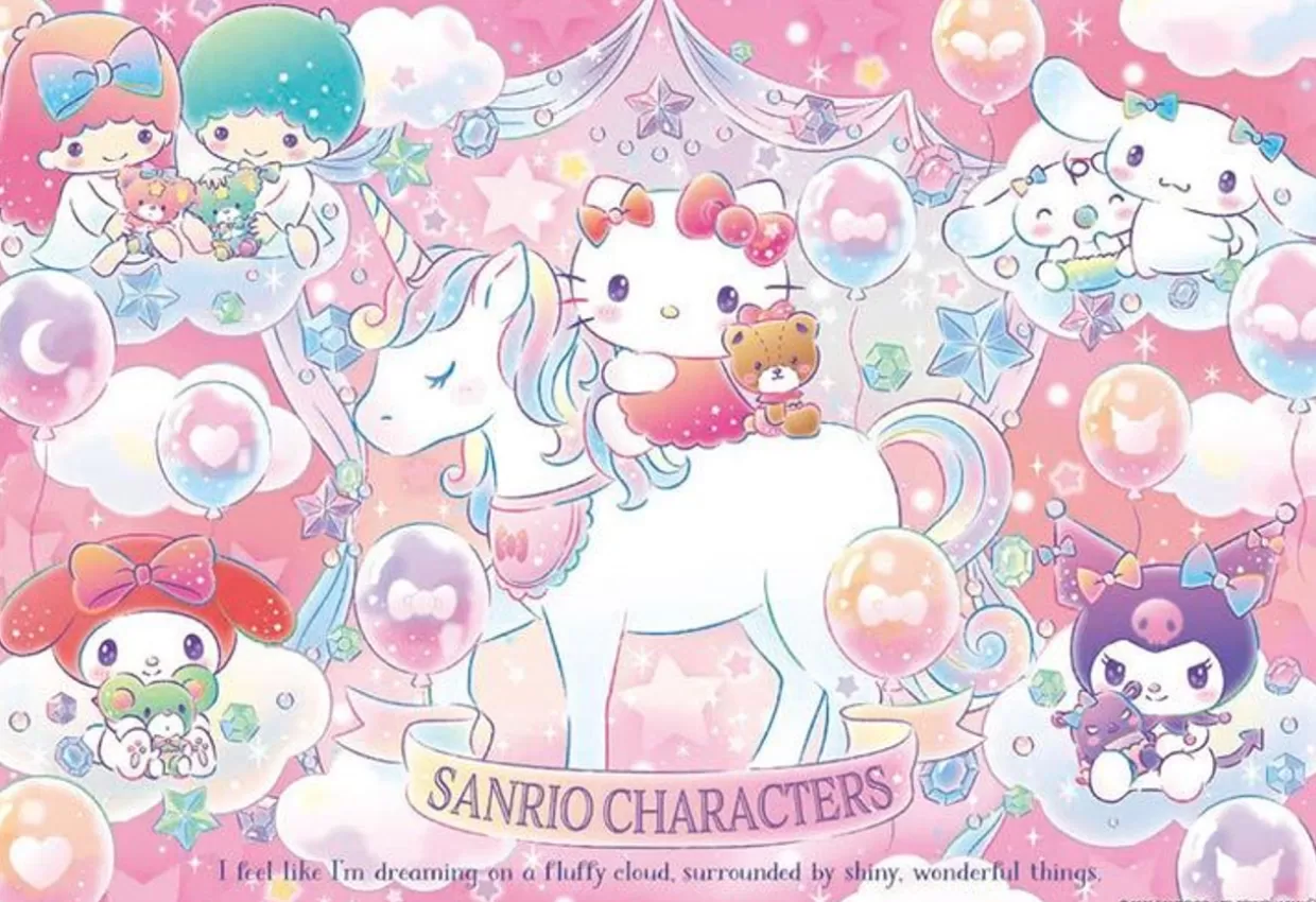 Discount Beverly 83-119 Jigsaw Puzzle Sanrio Characters Sparkling Unicorn (300 Pieces)