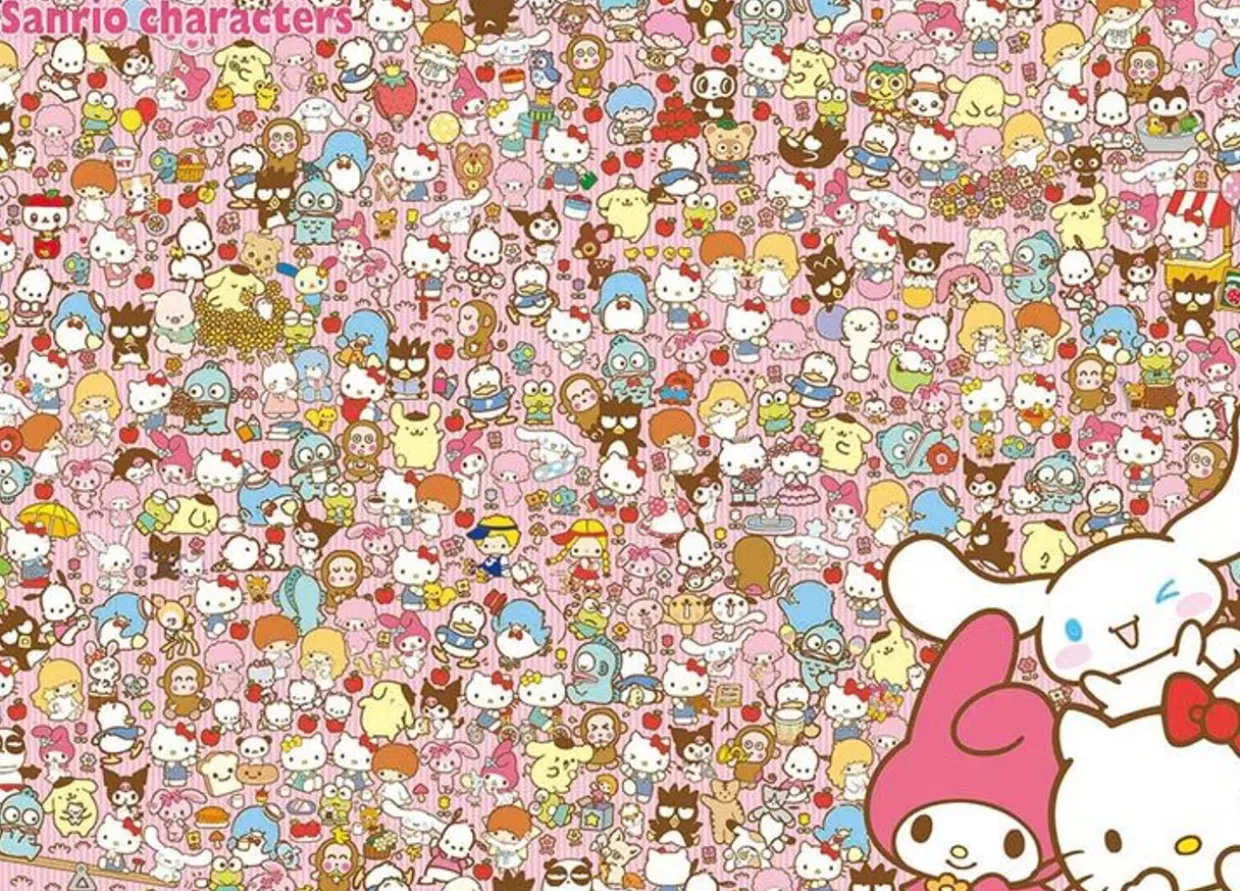 Hot Beverly 66-221 Jigsaw Puzzle Sanrio Let's Look For Our Favorite Sanrio Characters (600 Pieces)