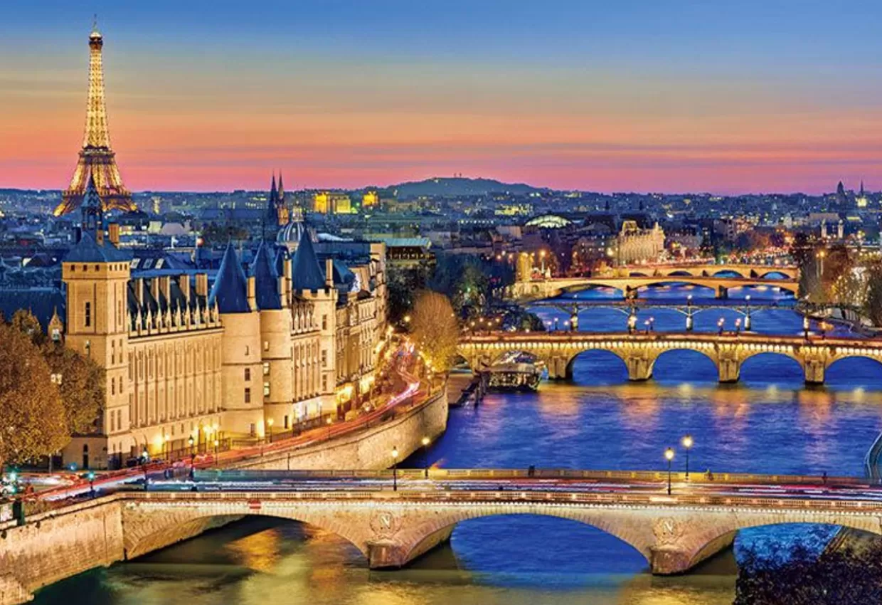 Best Beverly 51-285 Jigsaw Puzzle Seine River At Evening In France (1000 Pieces)