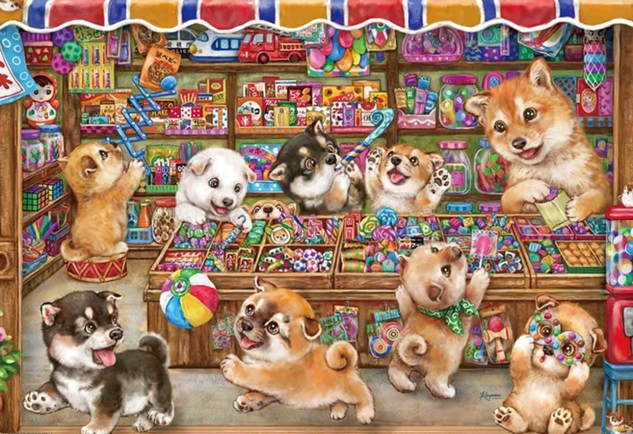 Online Beverly 33-206 Jigsaw Puzzle Shiba Inu Candy Shop (300 Pieces)