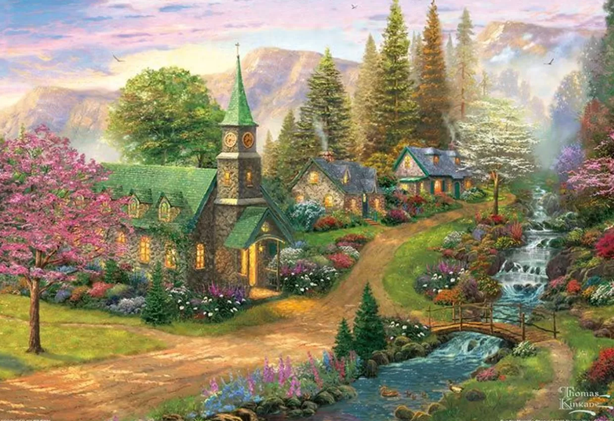 Best Sale Beverly 93-161 Jigsaw Puzzle Sunday Morning Chapel By Thomas Kinkade (300 Pieces)