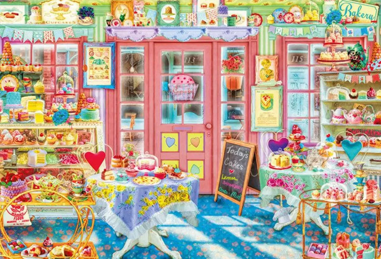 Shop Beverly Jigsaw Puzzle 31-512 Aimee Stewart Cake Shop Hidden Objects (1000 Pieces)