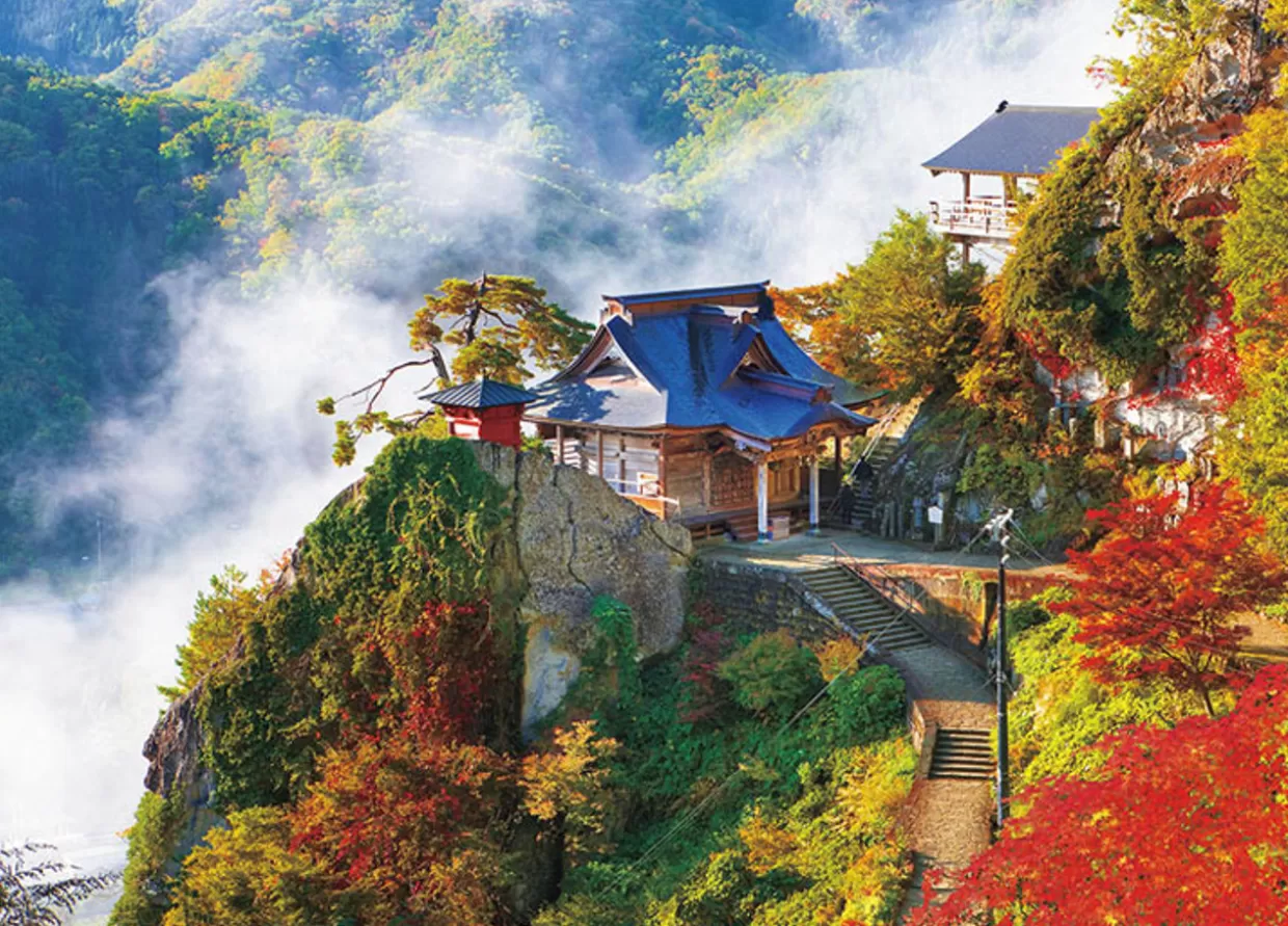 New Beverly Jigsaw Puzzle 66-132 Autumn In Risshakuji Temple (Yamadera) Yamagata (600 Pieces)