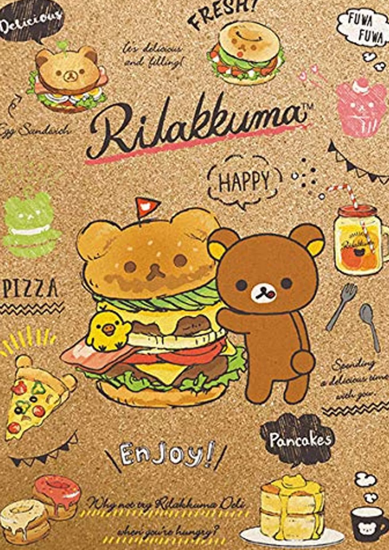 Clearance Beverly Jigsaw Puzzle 108-825 Cork Jigsaw Puzzle Rilakkuma Deli (108 Pieces)