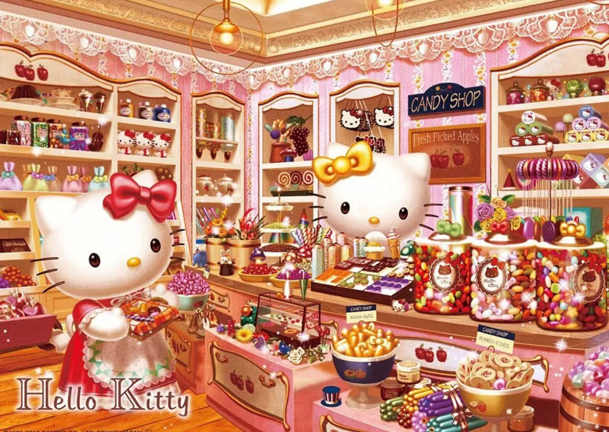 Fashion Beverly Jigsaw Puzzle 108-821 Hello Kitty Candy Shop (108 Pieces)
