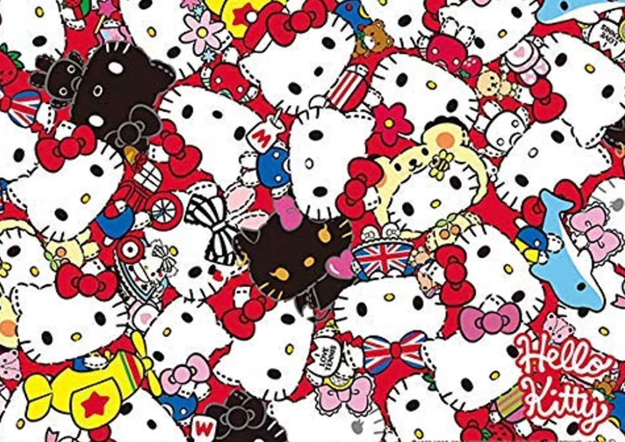 Hot Beverly Jigsaw Puzzle 108-834 Hello Kitty History Mix Jigsaw (108 Pieces)