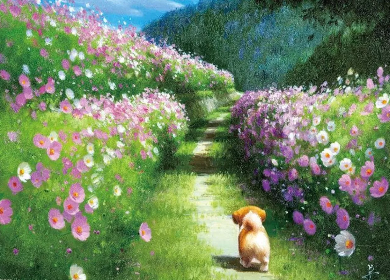 Cheap Beverly Jigsaw Puzzle 66-150 Puppy Dog On The Way Home By Nagaoka Taku (600 Pieces)