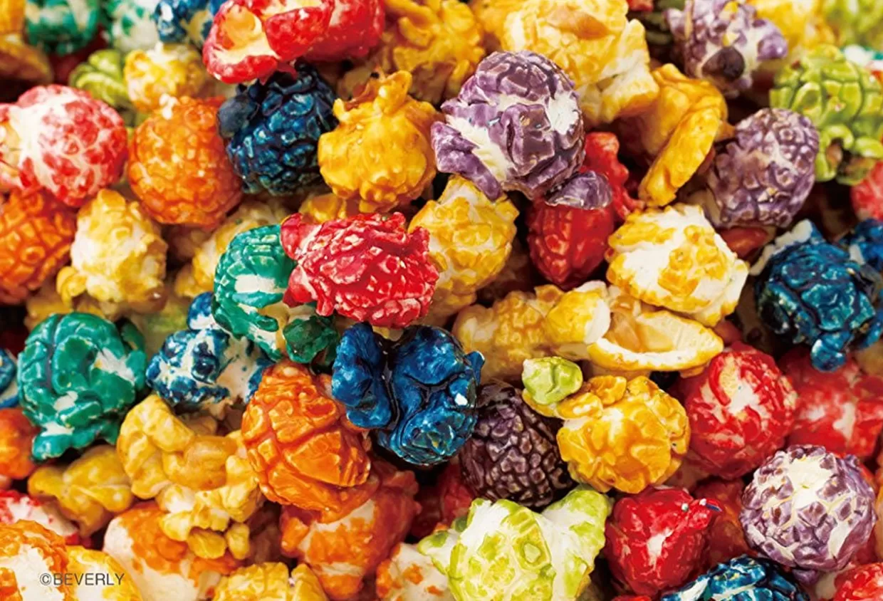 Hot Beverly Jigsaw Puzzle M108-198 Candy Collection Caramel Popcorn (108 S-Pieces)