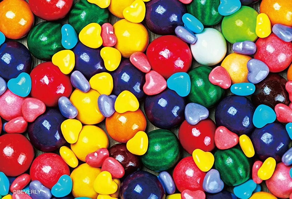 Best Beverly Jigsaw Puzzle M108-192 Candy Collection Colorful Drops (108 S-Pieces)
