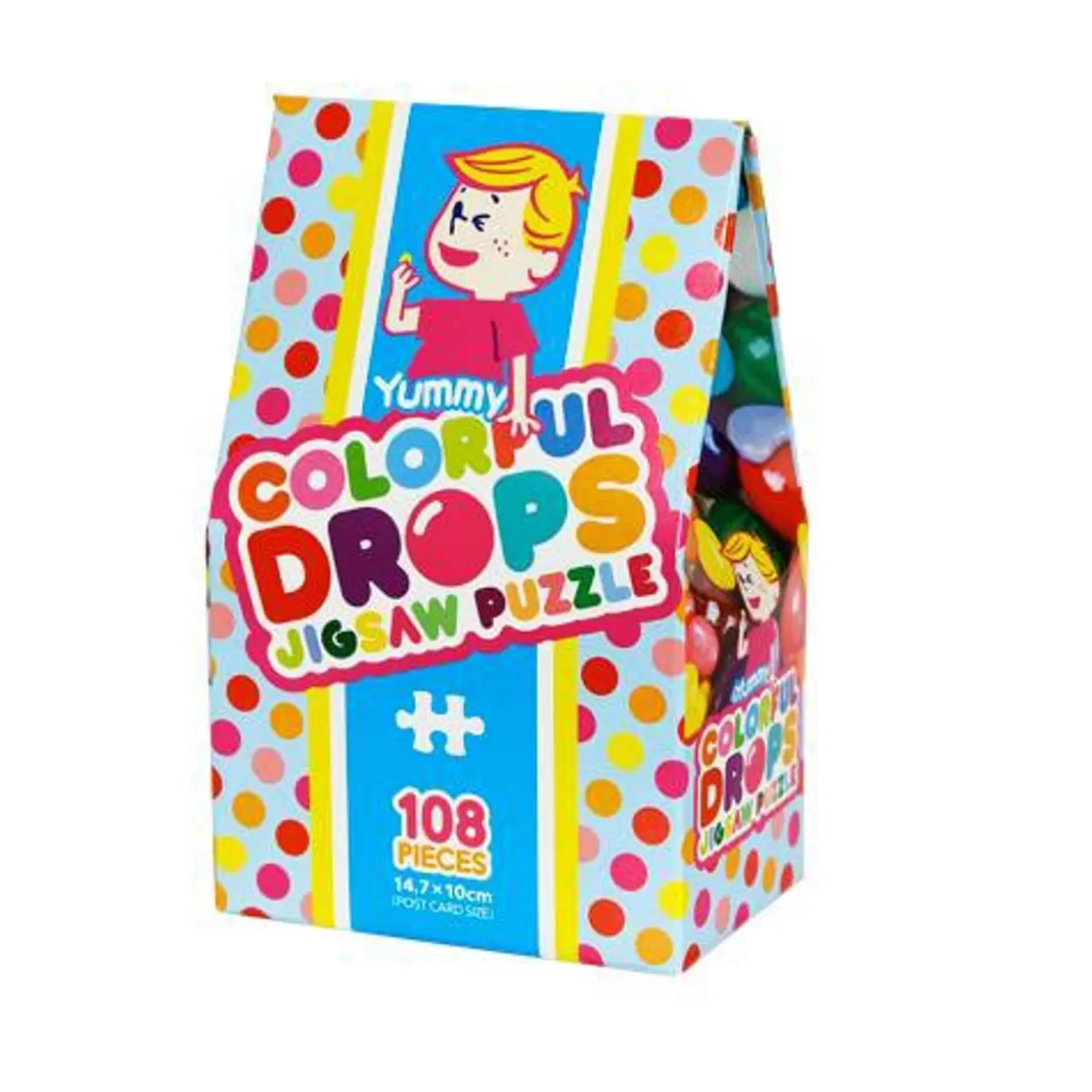 Best Beverly Jigsaw Puzzle M108-192 Candy Collection Colorful Drops (108 S-Pieces)