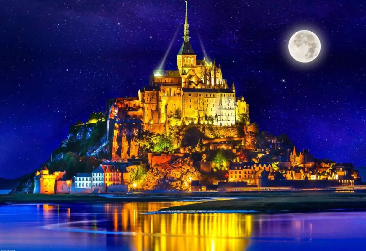 Hot Beverly Jigsaw Puzzle M81-874 World Heritage Site Mont Saint-Michel (1000 S-Pieces)