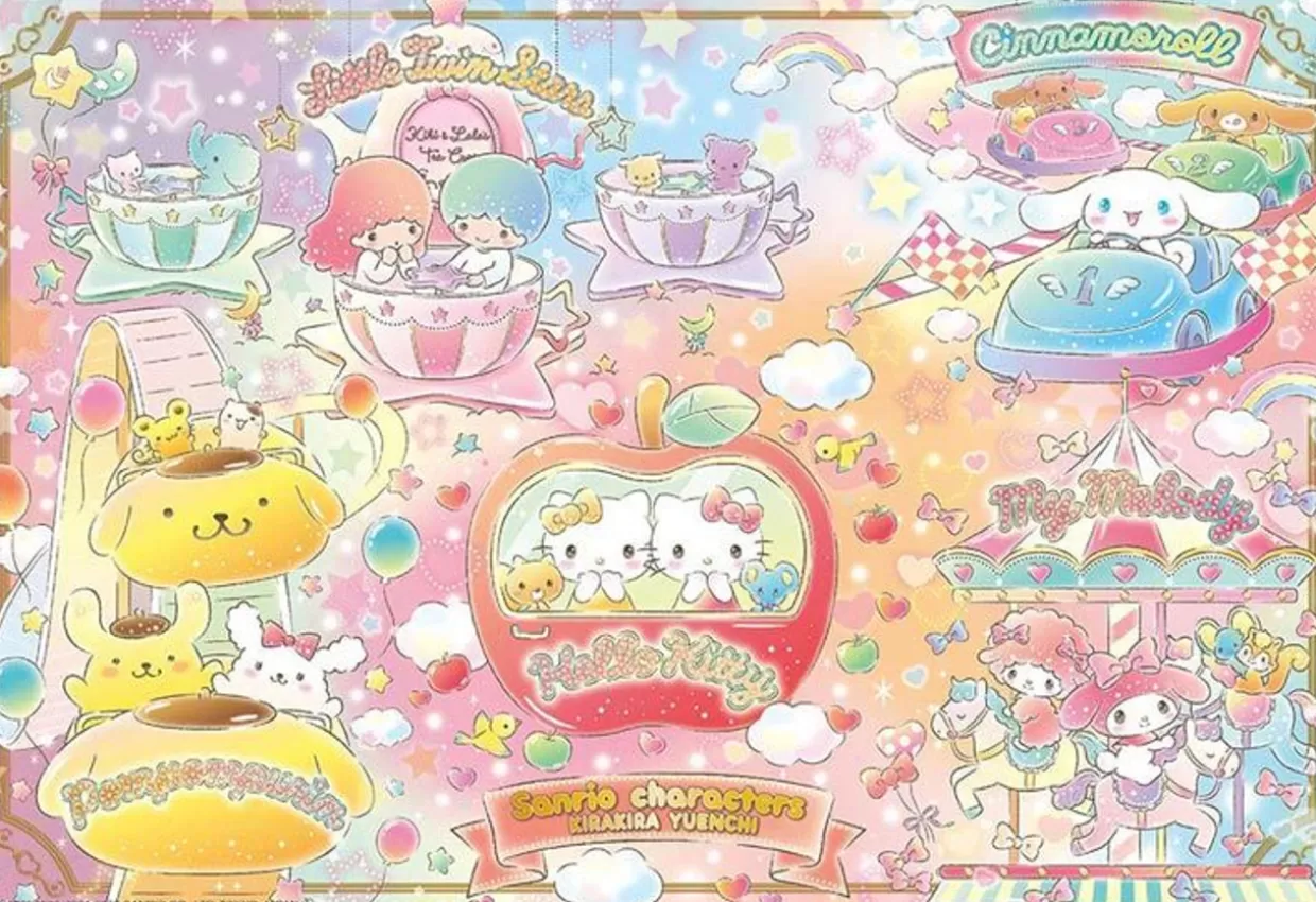 Cheap Beverly L74-187 Jigsaw Puzzle Sanrio Characters At The Amusement Park (150 L-Pieces)