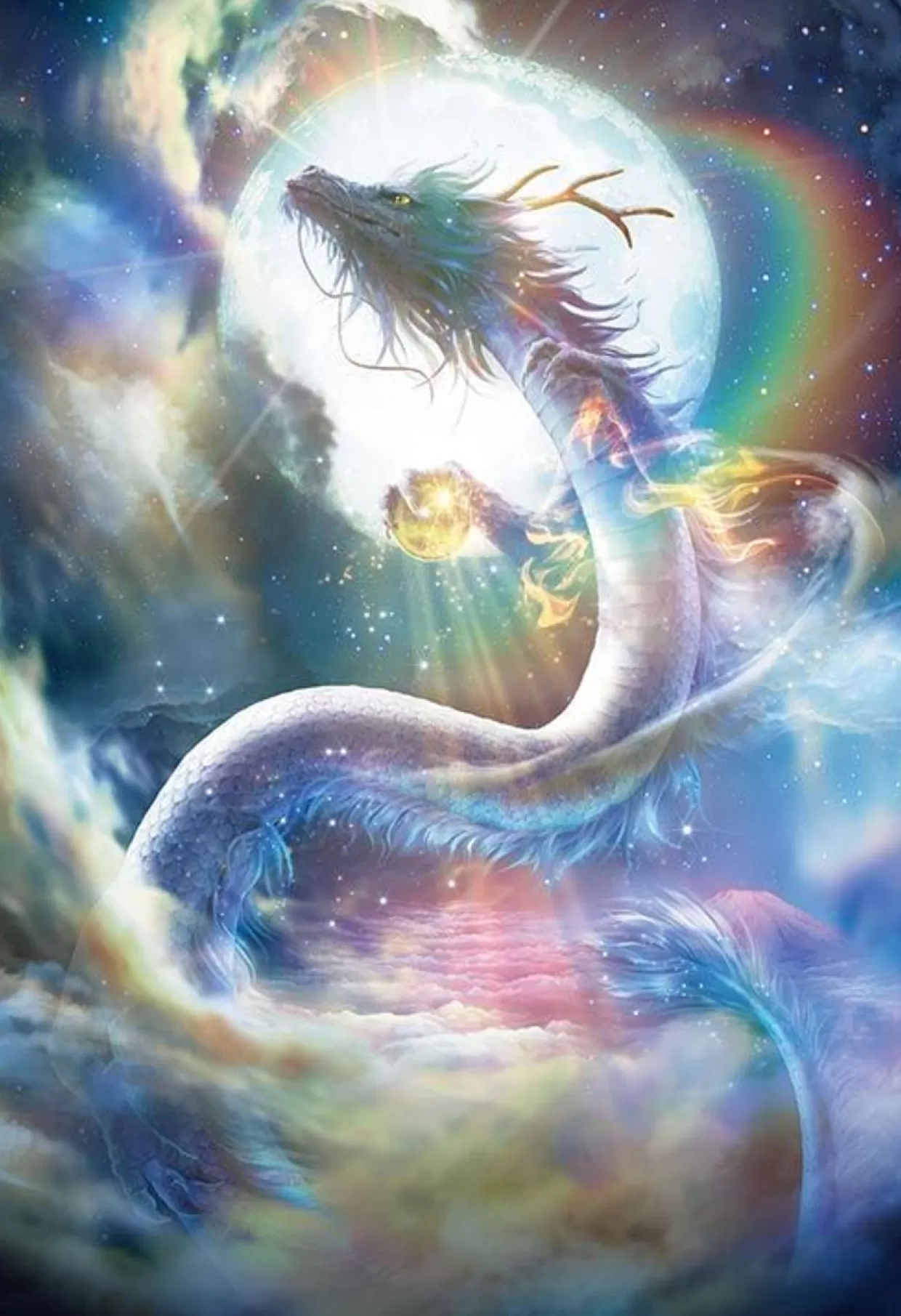 Hot Beverly M81-638 Jigsaw Puzzle Sky Shoryu Rising Dragon (1000 S-Pieces)
