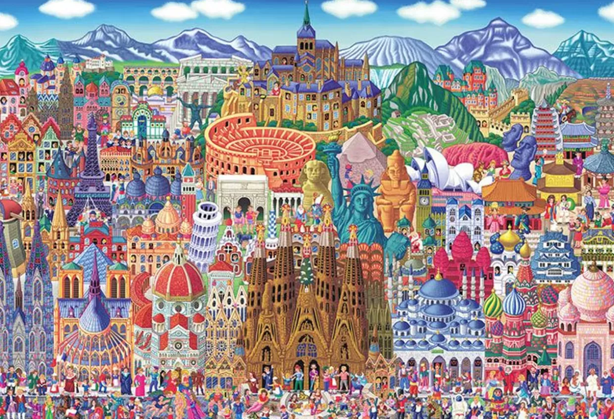 Flash Sale Beverly S92-505 Jigsaw Puzzle Naoki Tanaka Collection Of World Famous Places! (2000-S Pieces)