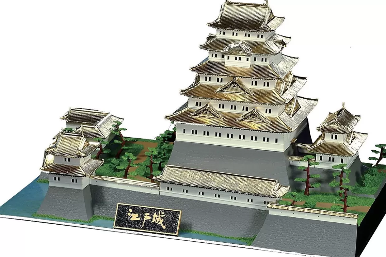 Clearance Doyusha Dg4 Japanese Edo Castle Dx Gold 1/350 Scale Plastic Model