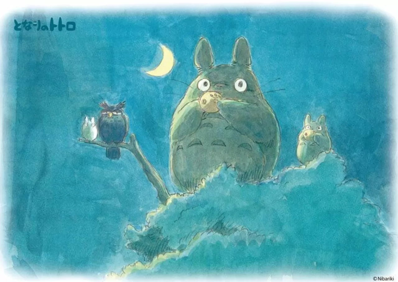 Ensky 108-619 Jigsaw Puzzle My Neighbor Totoro Crescent Moon Night (108 Pieces)