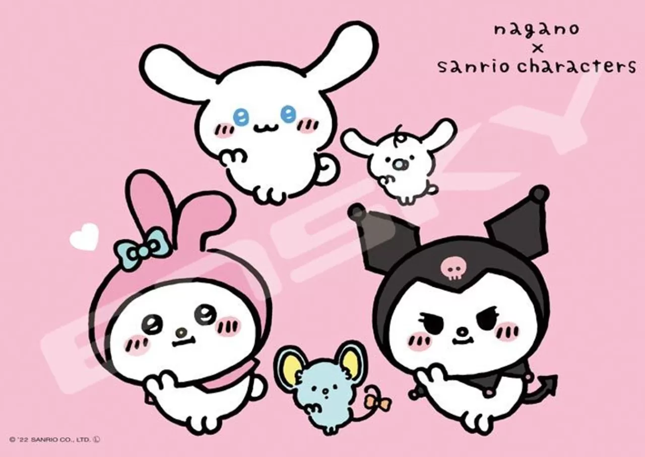 Ensky 208-085 Jigsaw Puzzle Nagano X Sanrio Characters My Melody Kuromi Cinnamoroll (208 Pieces)