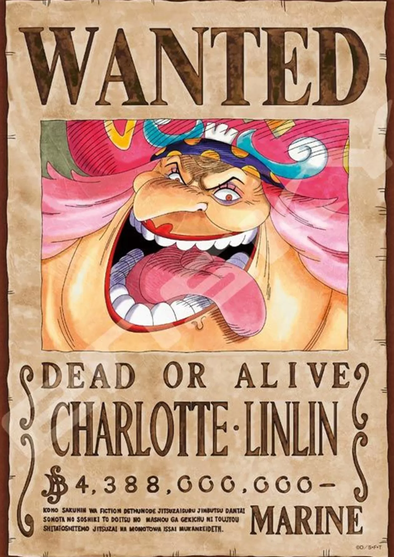 Ensky 208-073 Jigsaw Puzzle One Piece Charlotte Linlin Wanted Poster (208 Pieces)