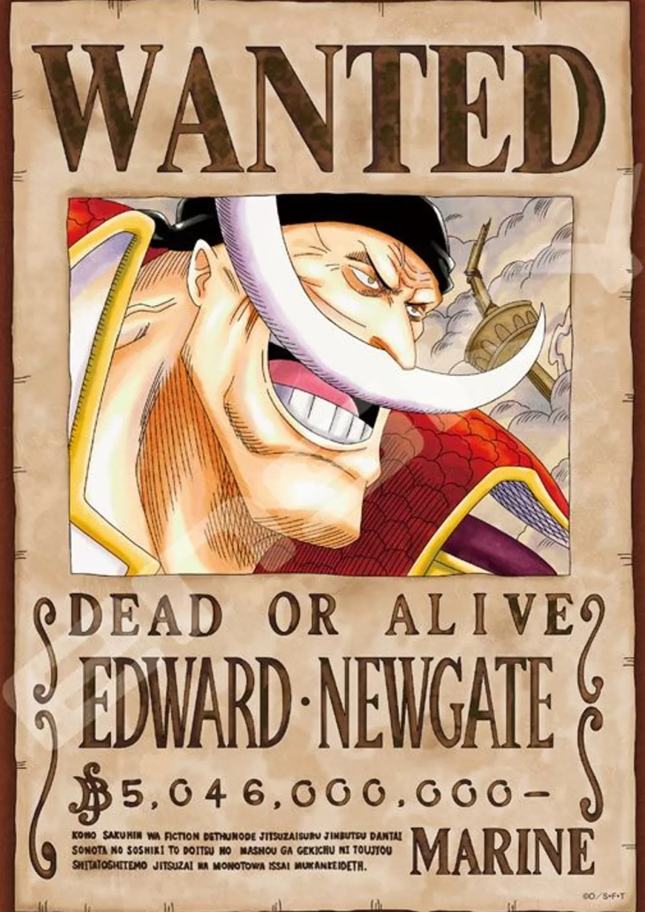 Ensky 208-075 Jigsaw Puzzle One Piece Edward Newgate Wanted Poster (208 Pieces)