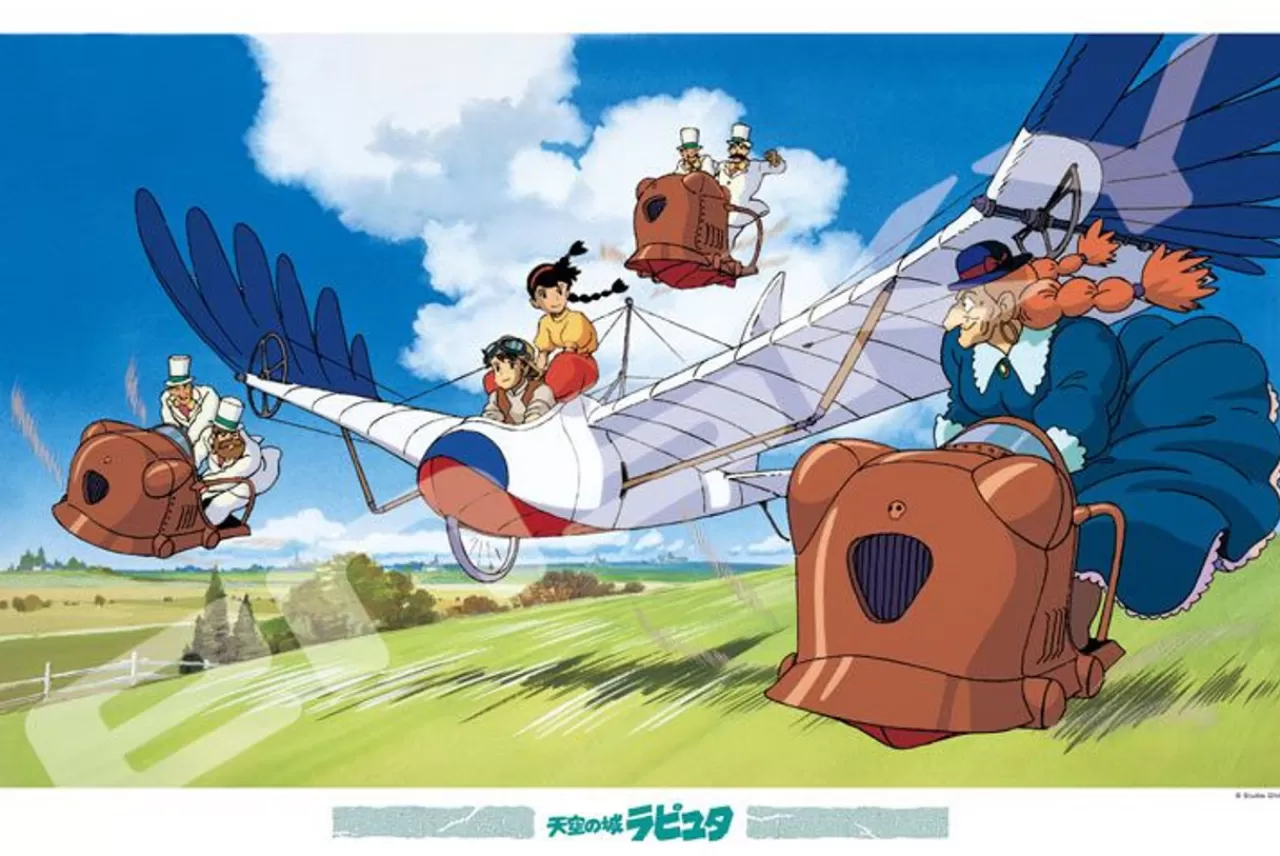 Ensky 1000-271 Jigsaw Puzzle Studio Ghibli Castle In The Sky Test Flight (1000 Pieces)