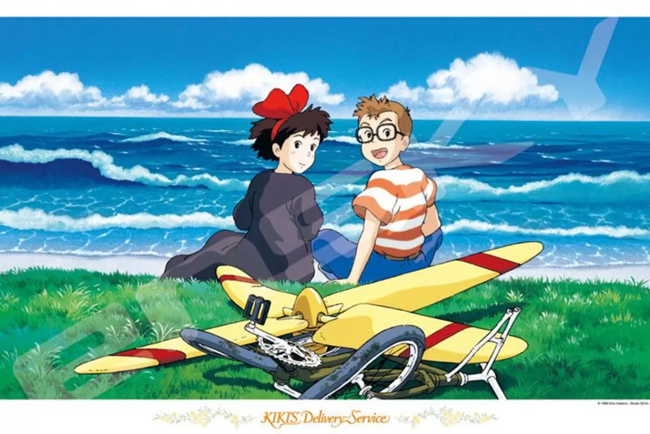 Ensky 1000-272 Jigsaw Puzzle Studio Ghibli Kiki's Delivery Service At The Beach (1000 Pieces)