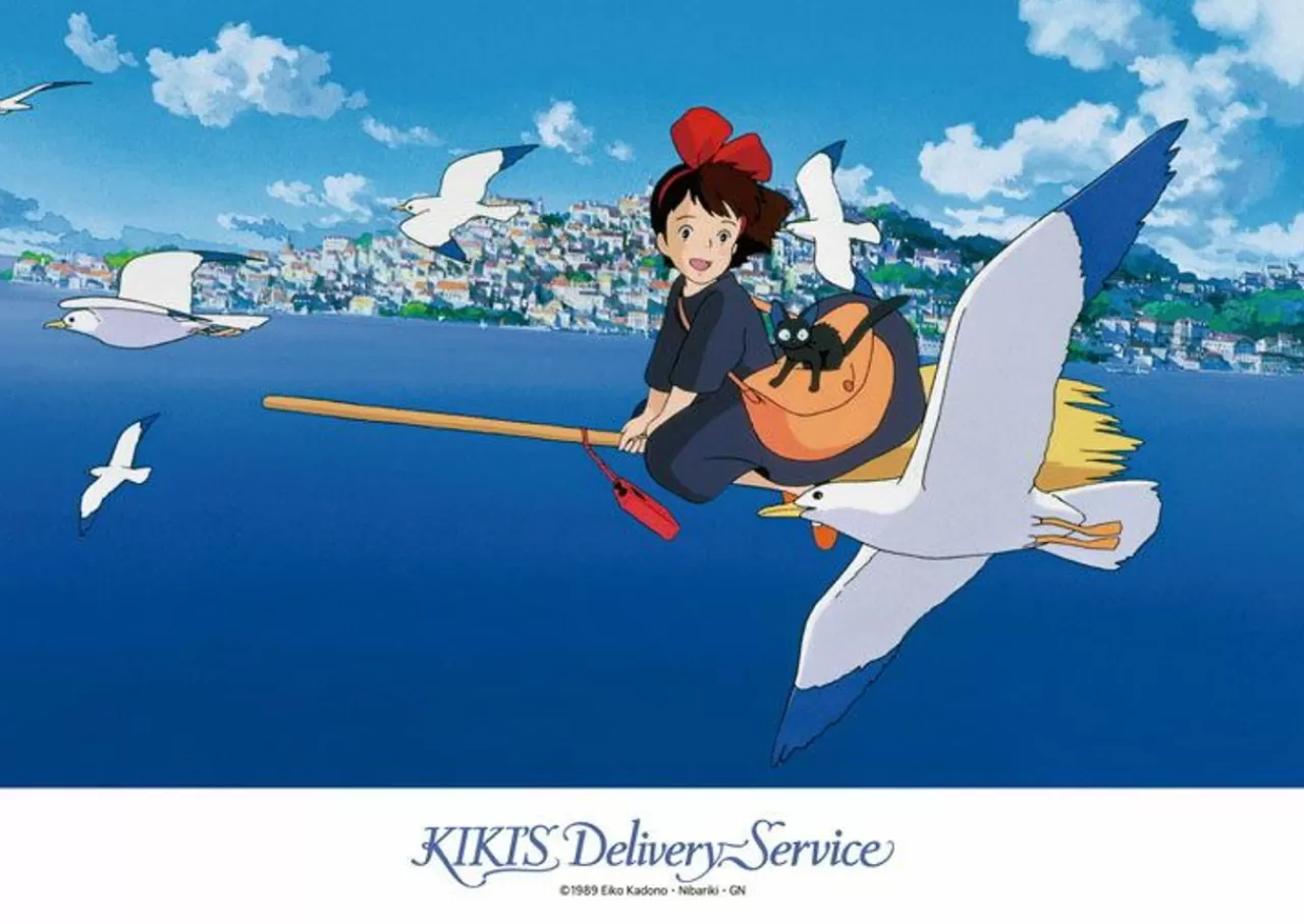 Ensky 108-624 Jigsaw Puzzle Studio Ghibli Kiki's Delivery Service ''Greetings To Seagulls'' (108 Pieces)