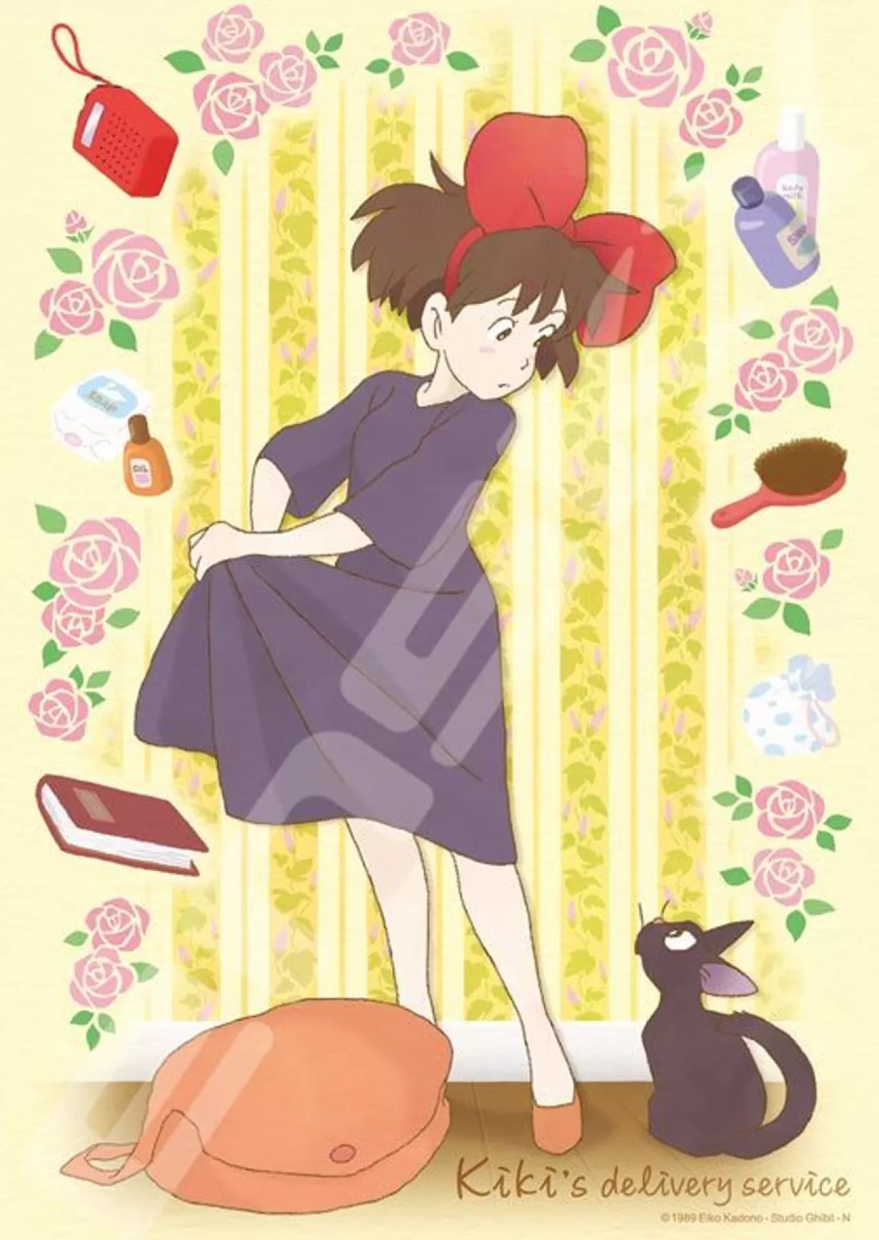 Ensky 208-207 Jigsaw Puzzle Studio Ghibli Kiki's Delivery Service What's Up Jiji? (208 Pieces)