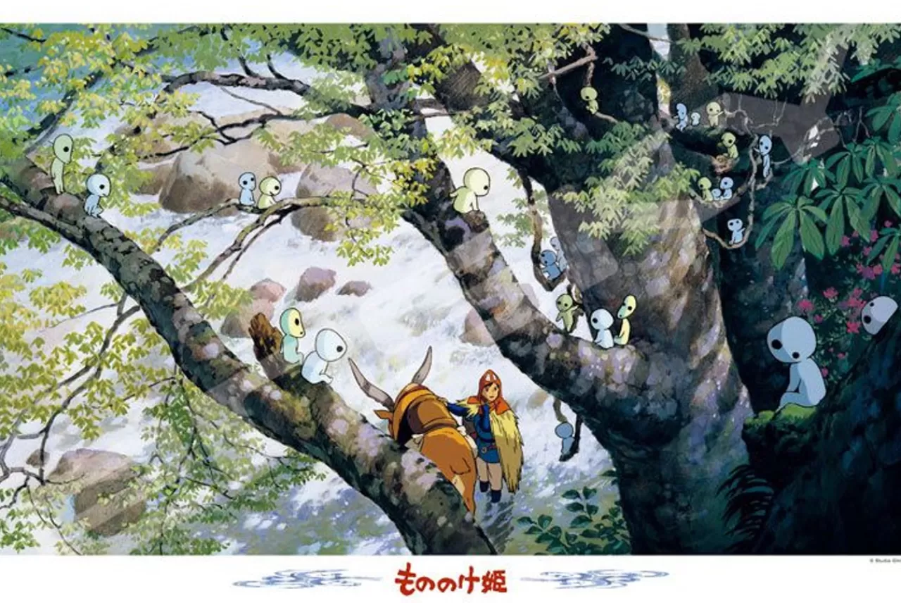 Ensky 1000-270 Jigsaw Puzzle Studio Ghibli Princess Mononoke The Forest Of Kodama (1000 Pieces)