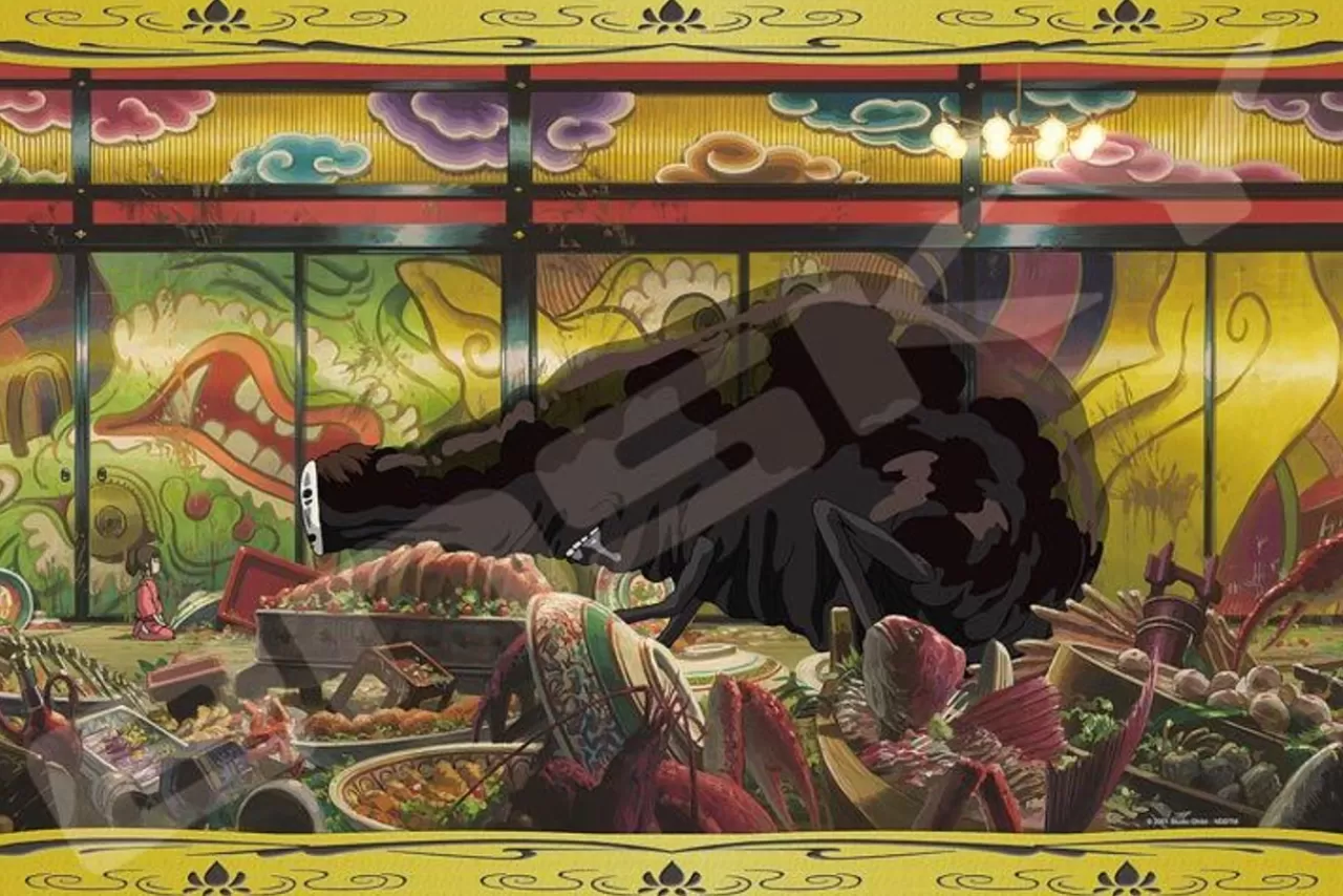Ensky 1000-275 Jigsaw Puzzle Studio Ghibli Spirited Away After The Feast (1000 Pieces)