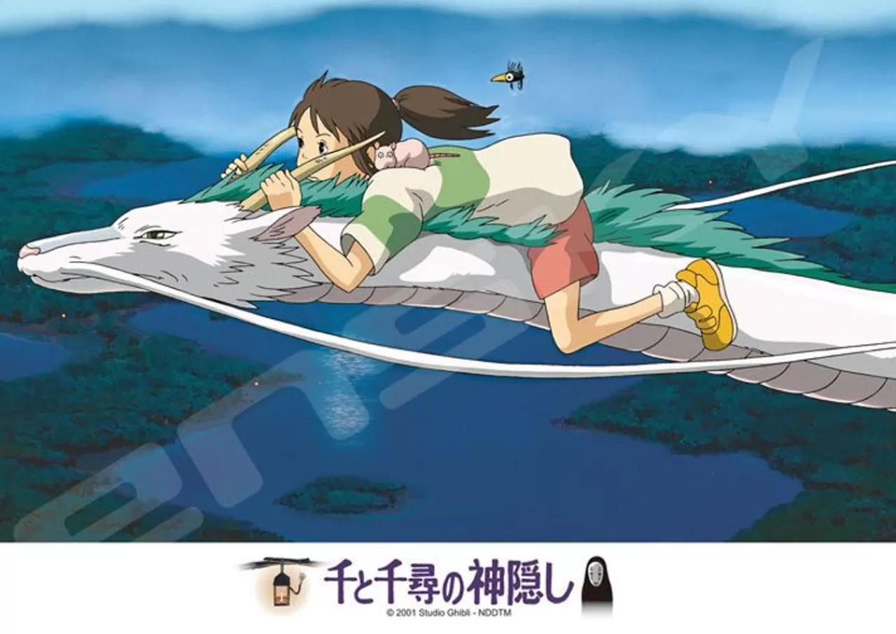 Ensky 208-206 Jigsaw Puzzle Studio Ghibli Spirited Away Riding On Haku (208 Pieces)
